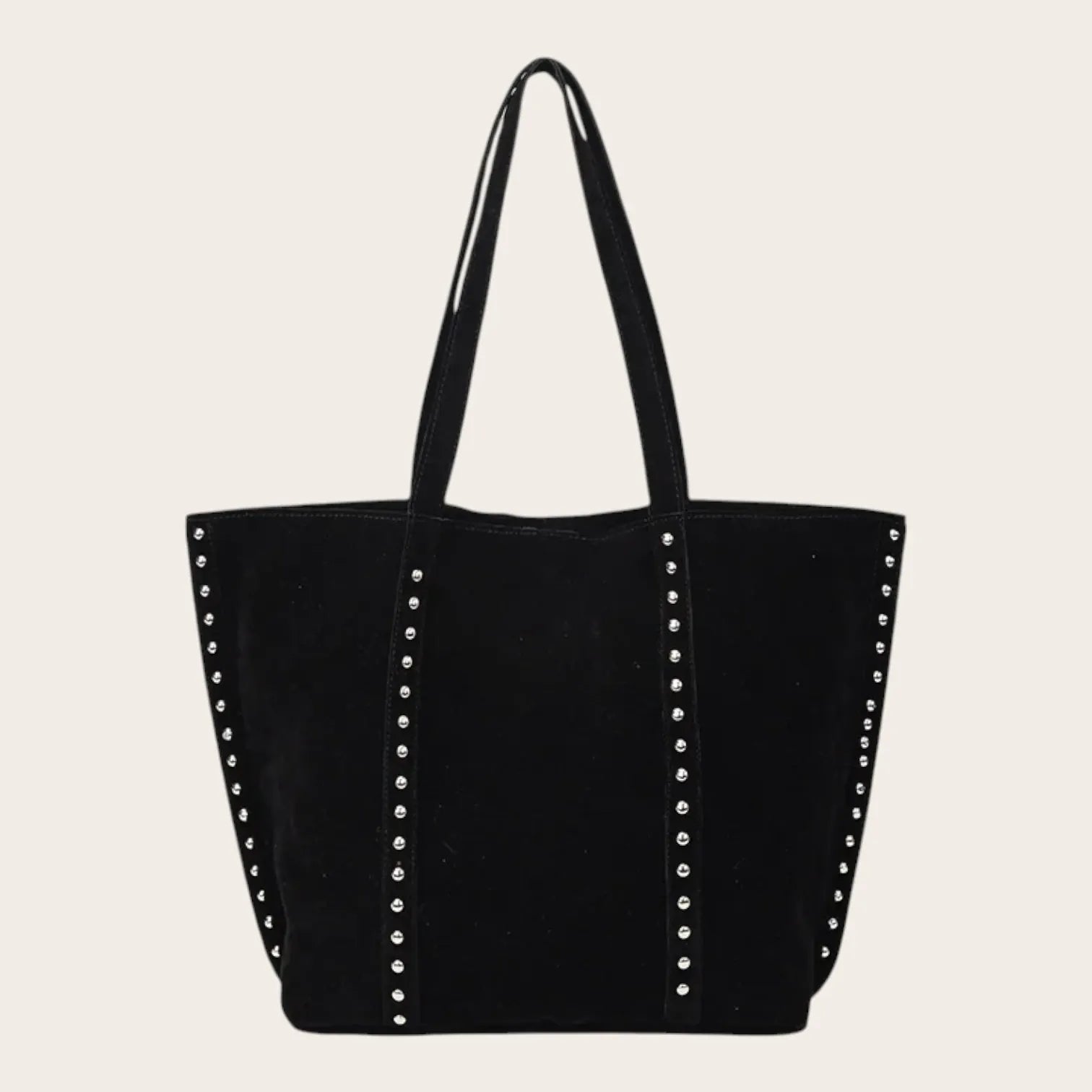 Sac cabas velours clous