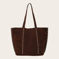 Sac cabas velours clous