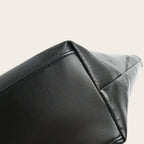 Sac cabas zippé carré Noir