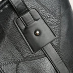 Sac cabas zippé carré Noir