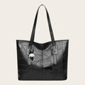 Sac cabas zippé carré Noir