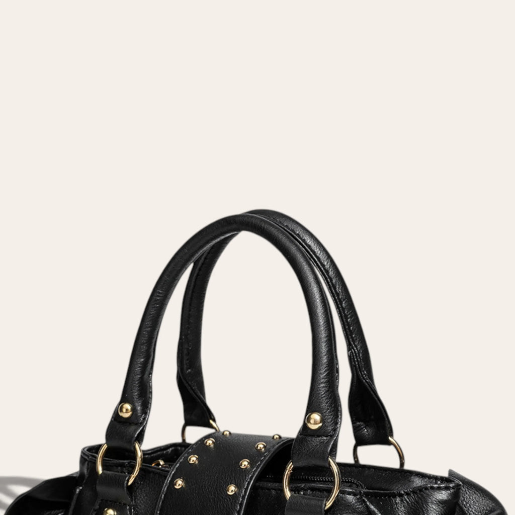 Sac coquette noeuds fermoir coeur Noir