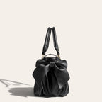 Sac coquette noeuds fermoir coeur Noir