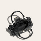 Sac coquette noeuds fermoir coeur Noir