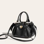 Sac coquette noeuds fermoir coeur Noir