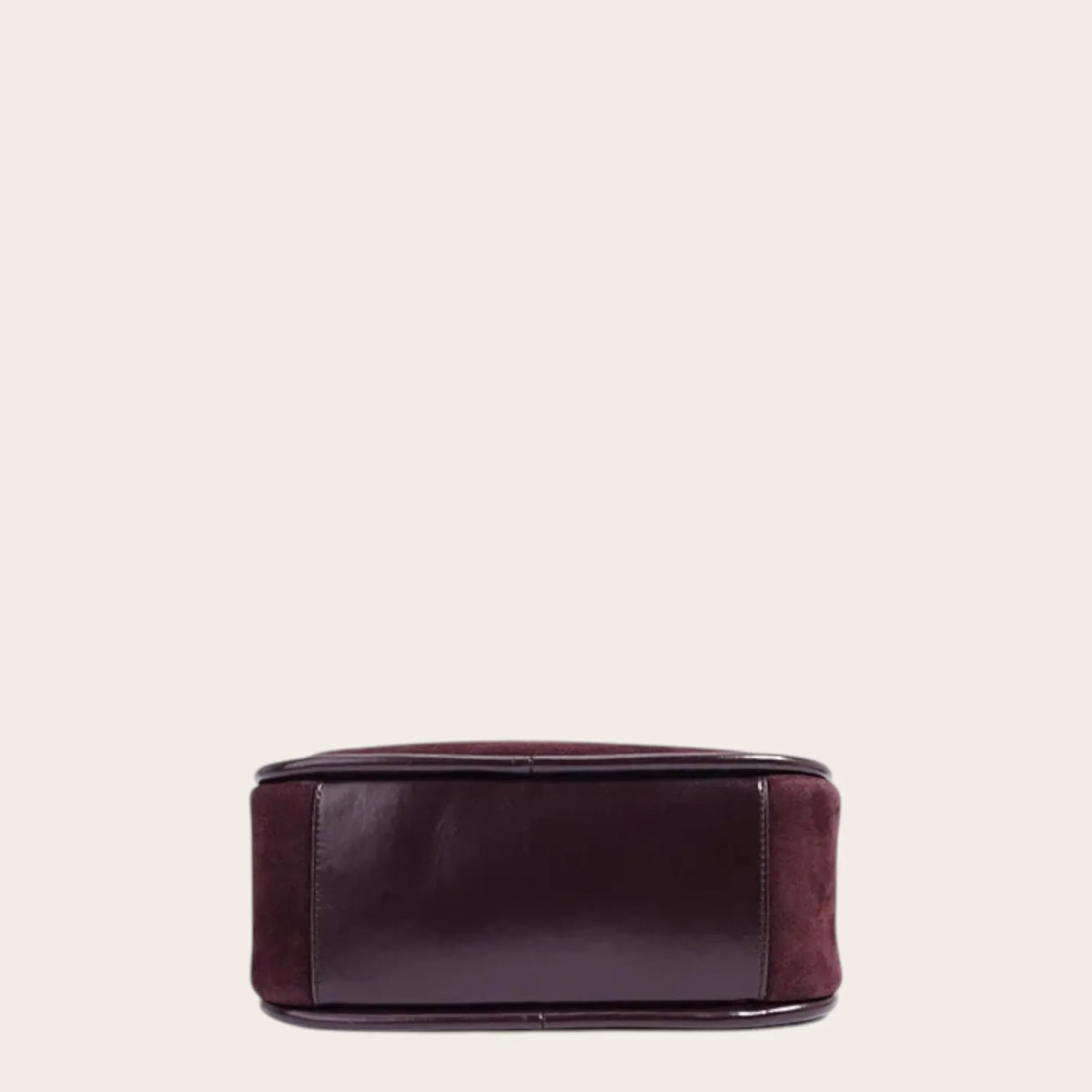 Sac croissant en daim pour femme, vue 7 Acajou