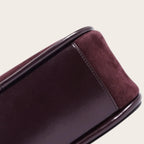 Sac croissant en daim pour femme, vue 8 Acajou