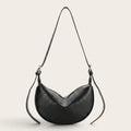 Sac demi-lune cuir vegan Noir