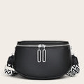 Sac demi-lune sangle large Noir
