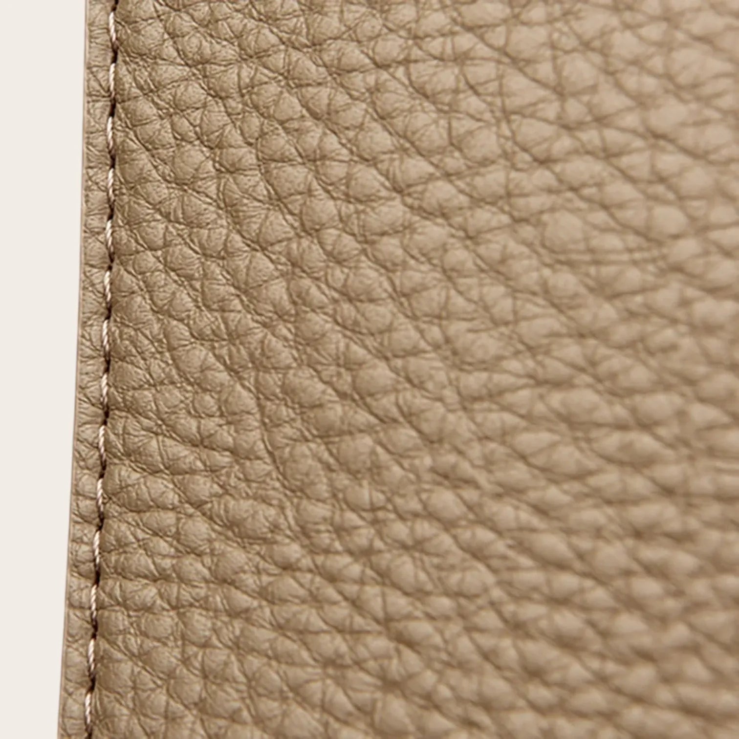 Sac épaule en cuir manchette Khaki