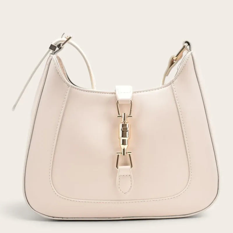Sac hobo cuir vegan fermoir mousqueton doré