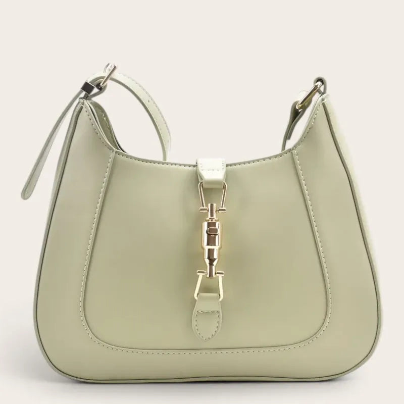 Sac hobo cuir vegan fermoir mousqueton doré