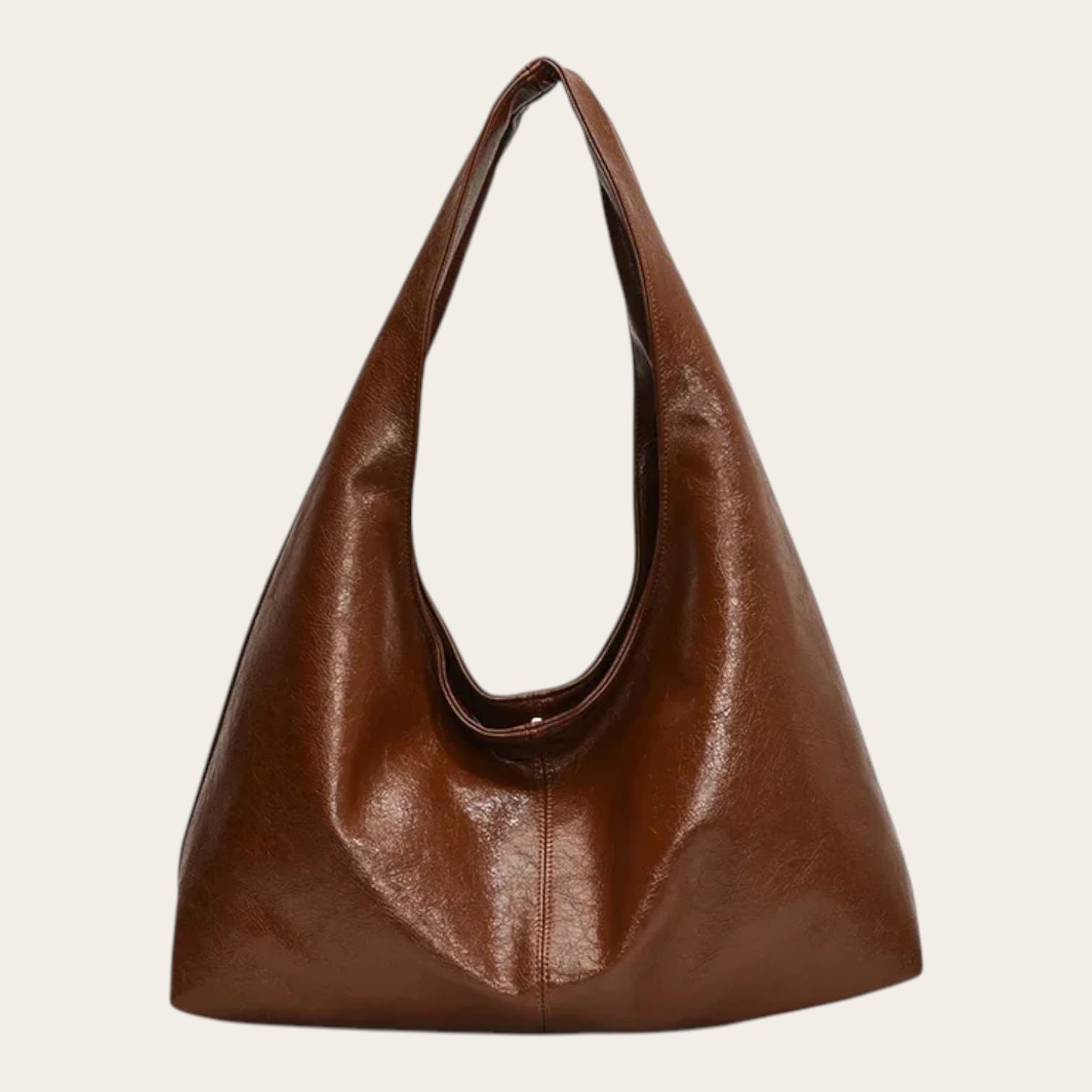Sac hobo cuir vegan verni