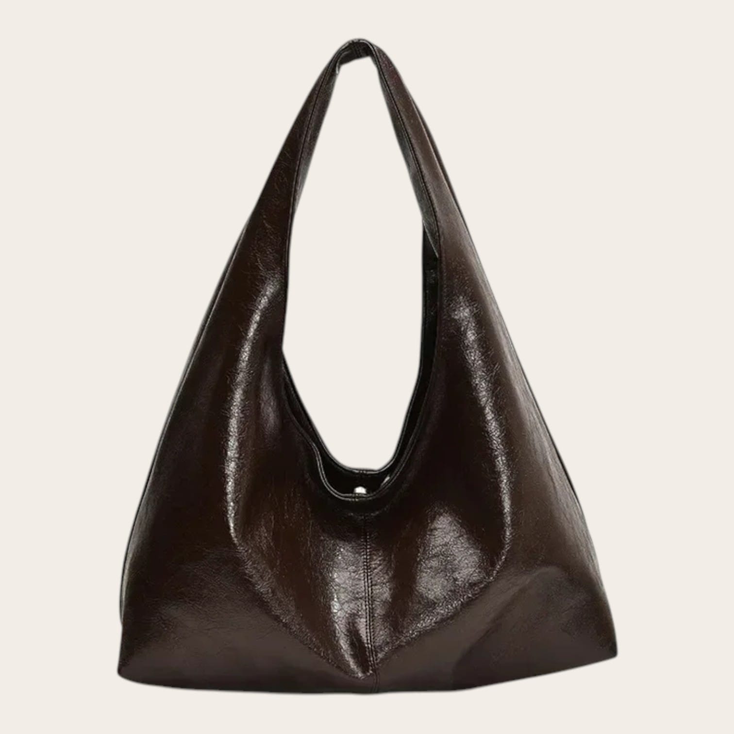 Sac hobo cuir vegan verni