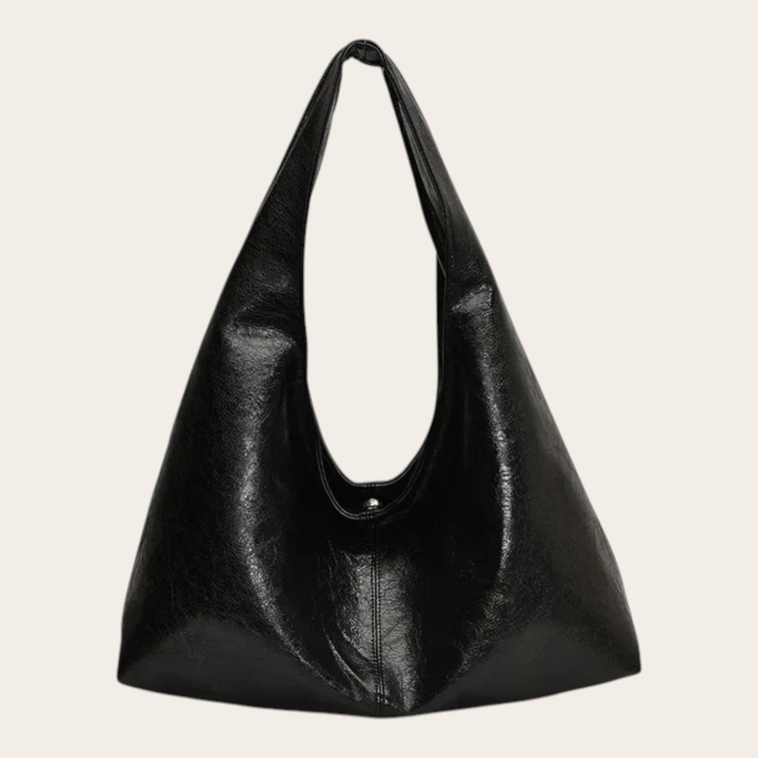 Sac hobo cuir vegan verni