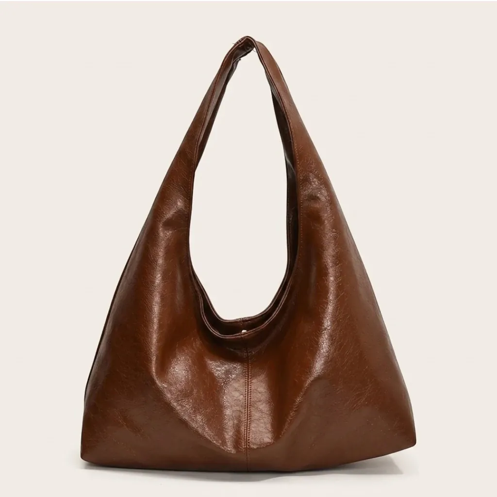 Sac hobo cuir vegan verni