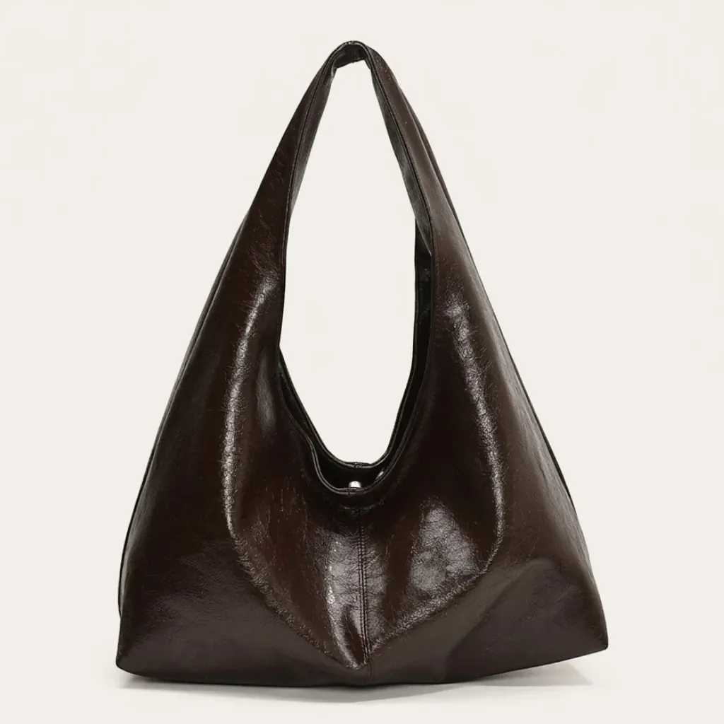 Sac hobo cuir vegan verni