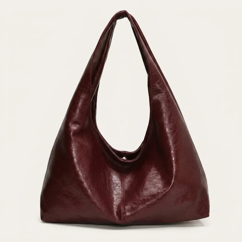 Sac hobo cuir vegan verni