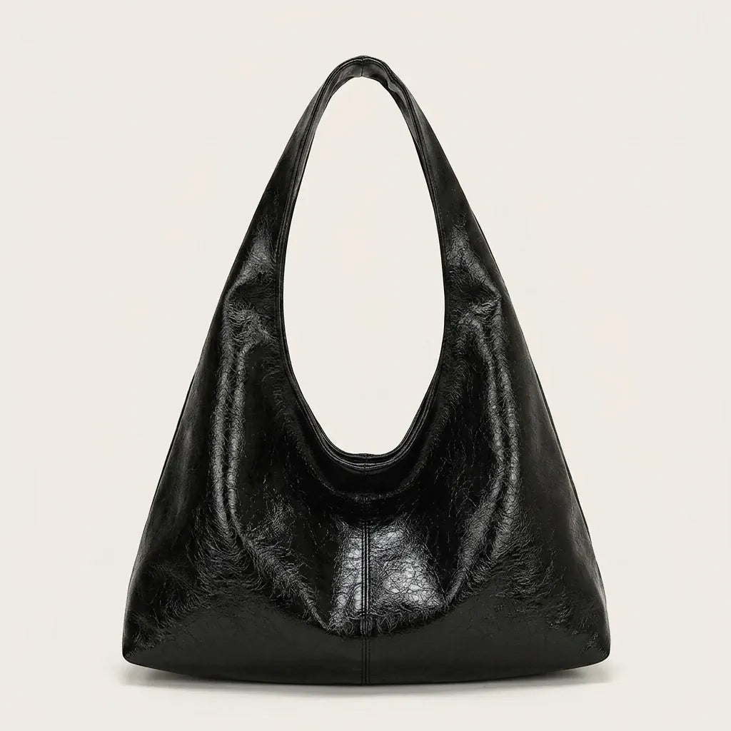 Sac hobo cuir vegan verni