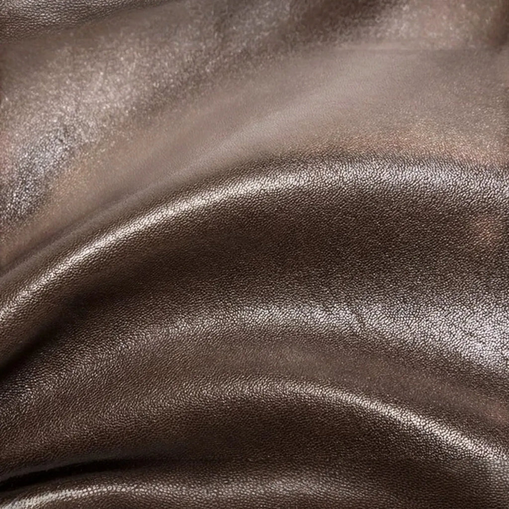 Sac hobo en cuir surpiqué Marron