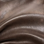Sac hobo en cuir surpiqué Marron