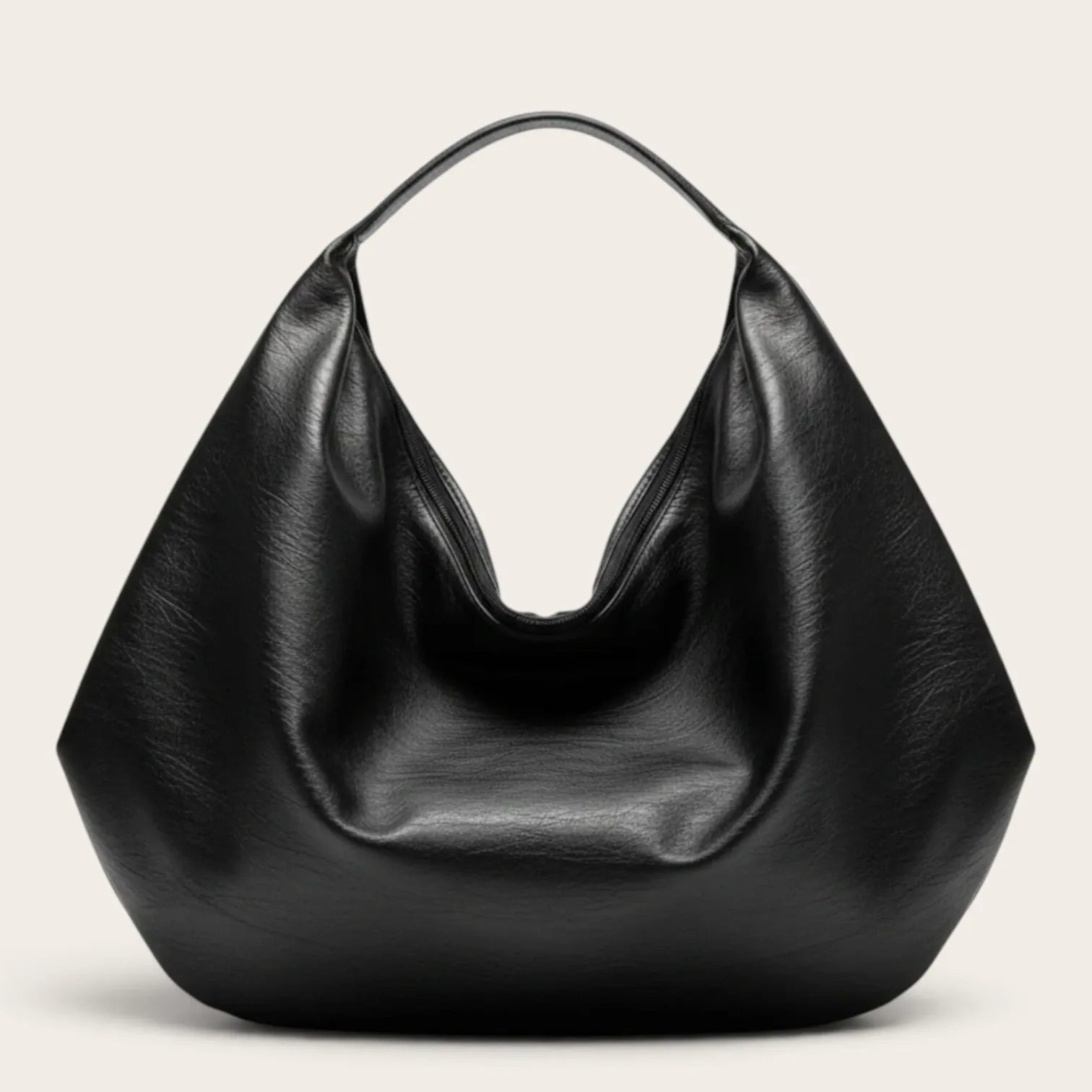 Sac hobo incurvé Noir