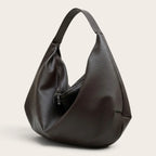 Sac hobo incurvé Café