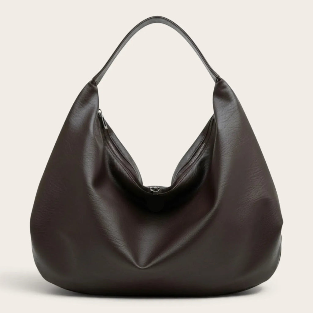 Sac hobo incurvé Café