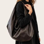 Sac hobo incurvé Café