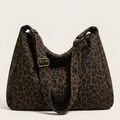 Sac hobo léopard en toile