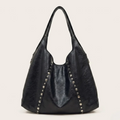 Sac hobo noir similicuir cloutés Noir