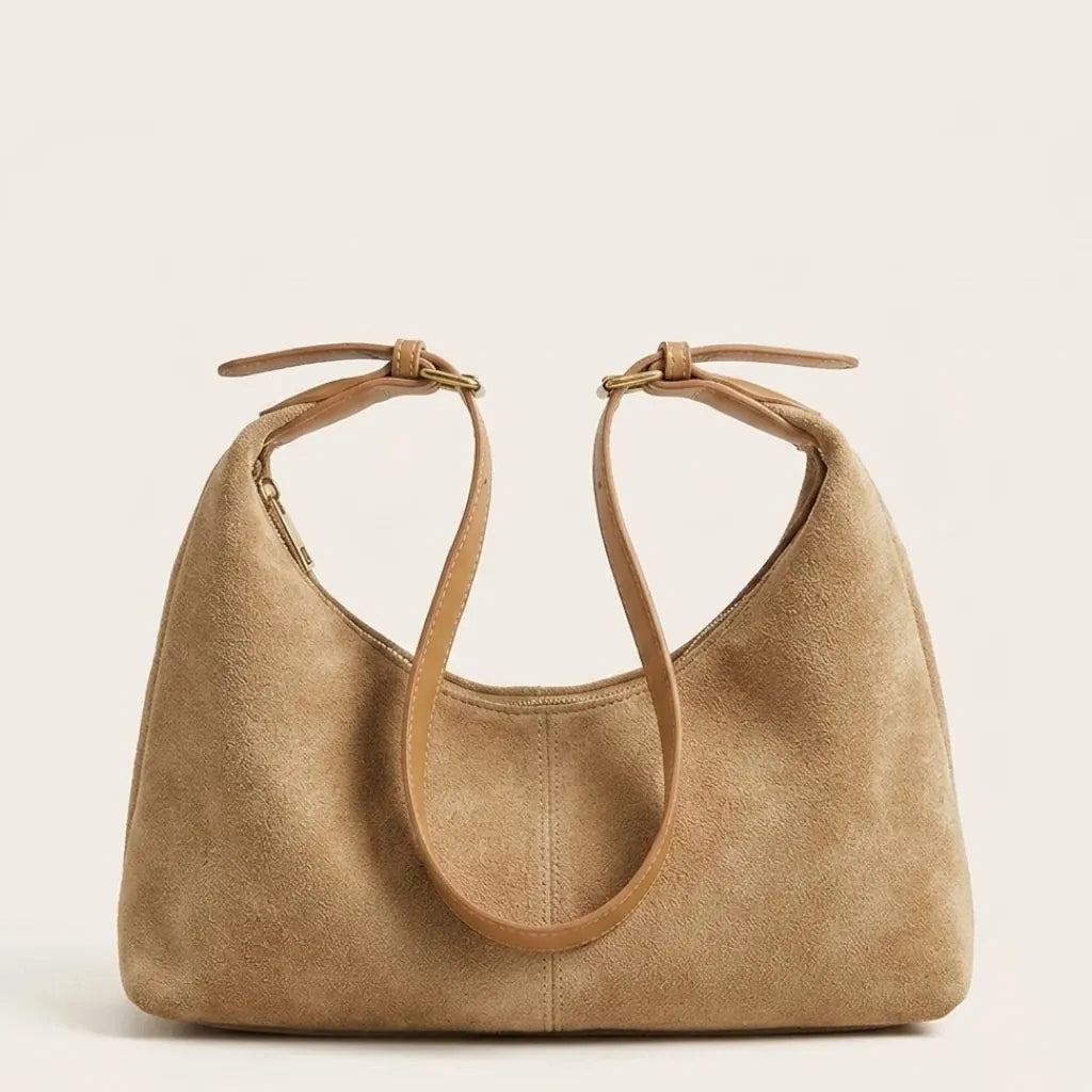 Sac hobo pocket suédine Khaki