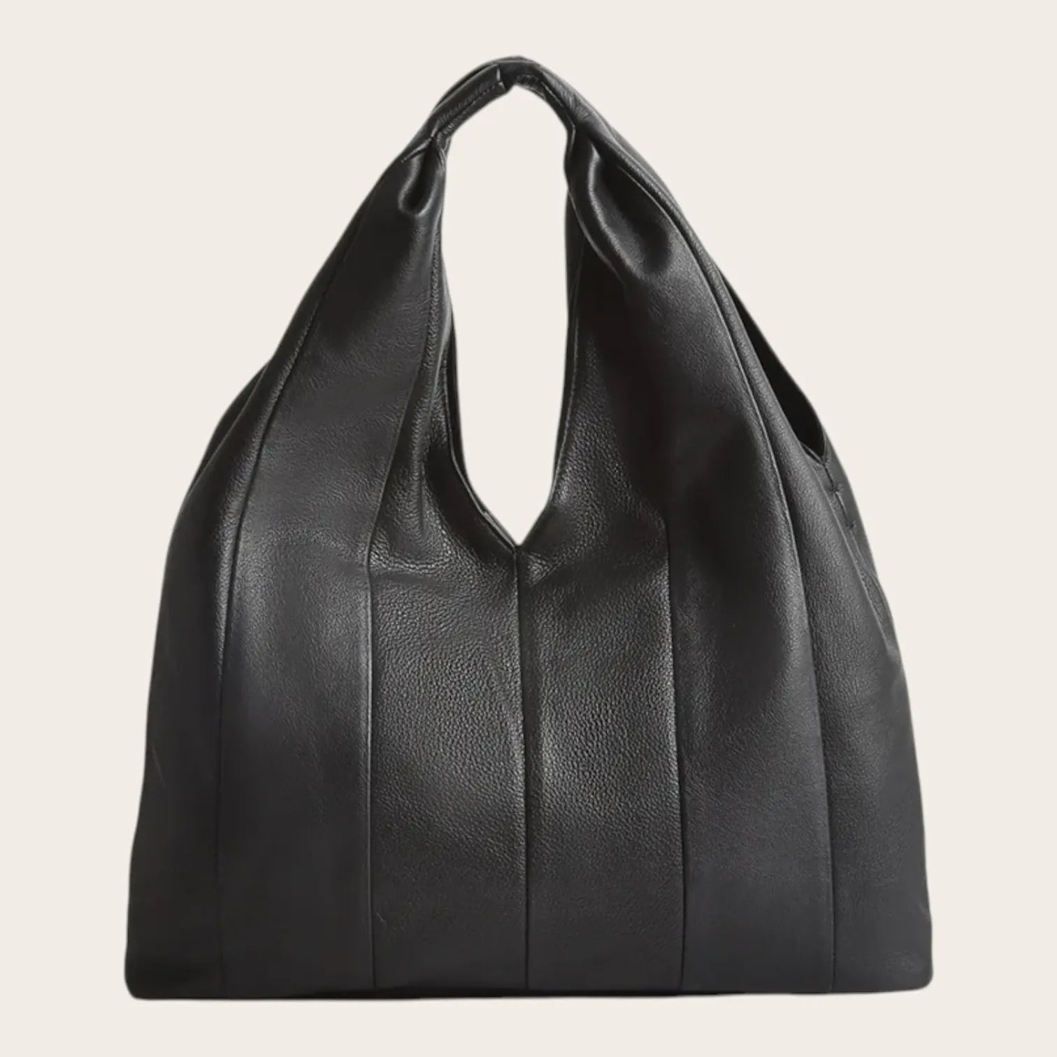 Sac hobo sellerie cuir Noir