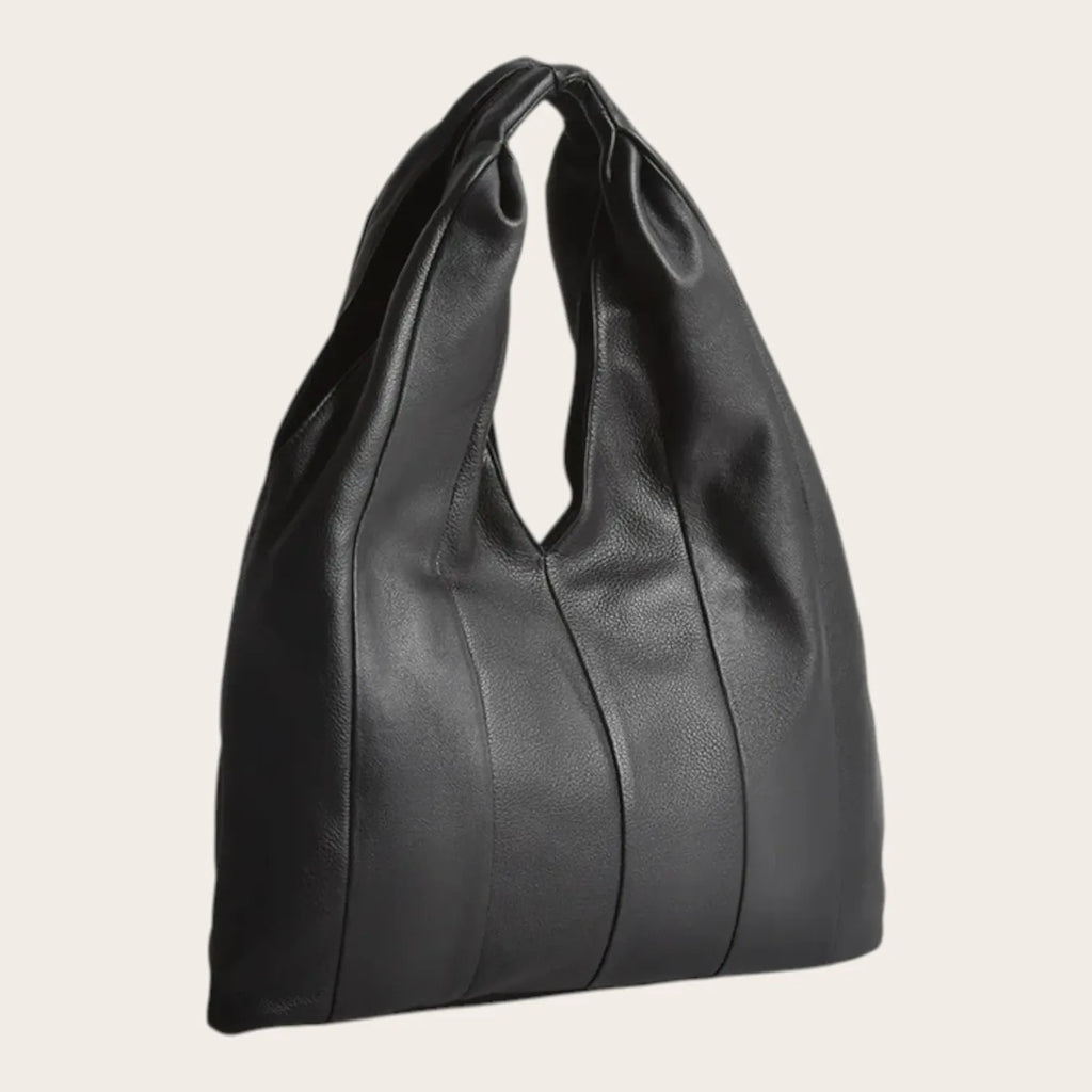 Sac hobo sellerie cuir Noir