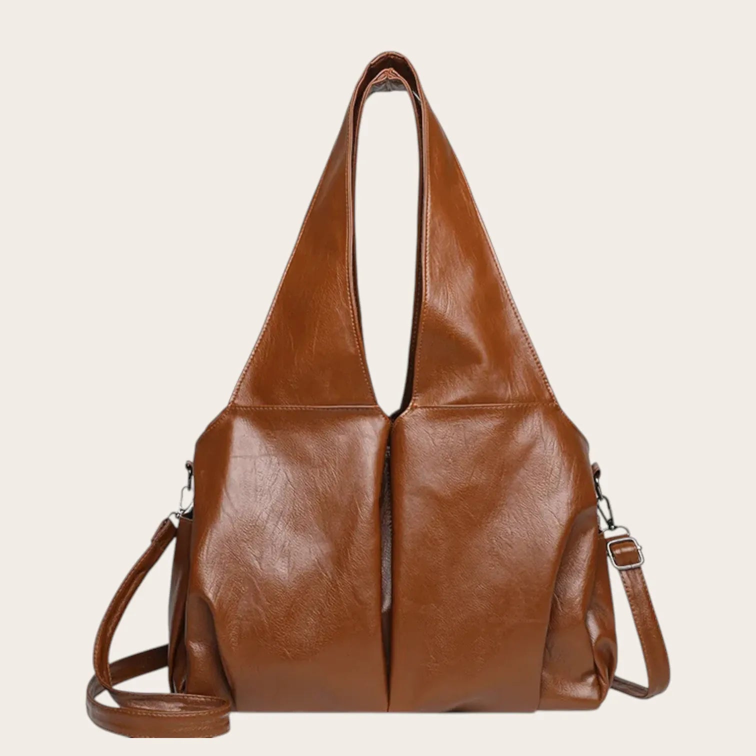 Sac hobo sofa cuir souple Marron