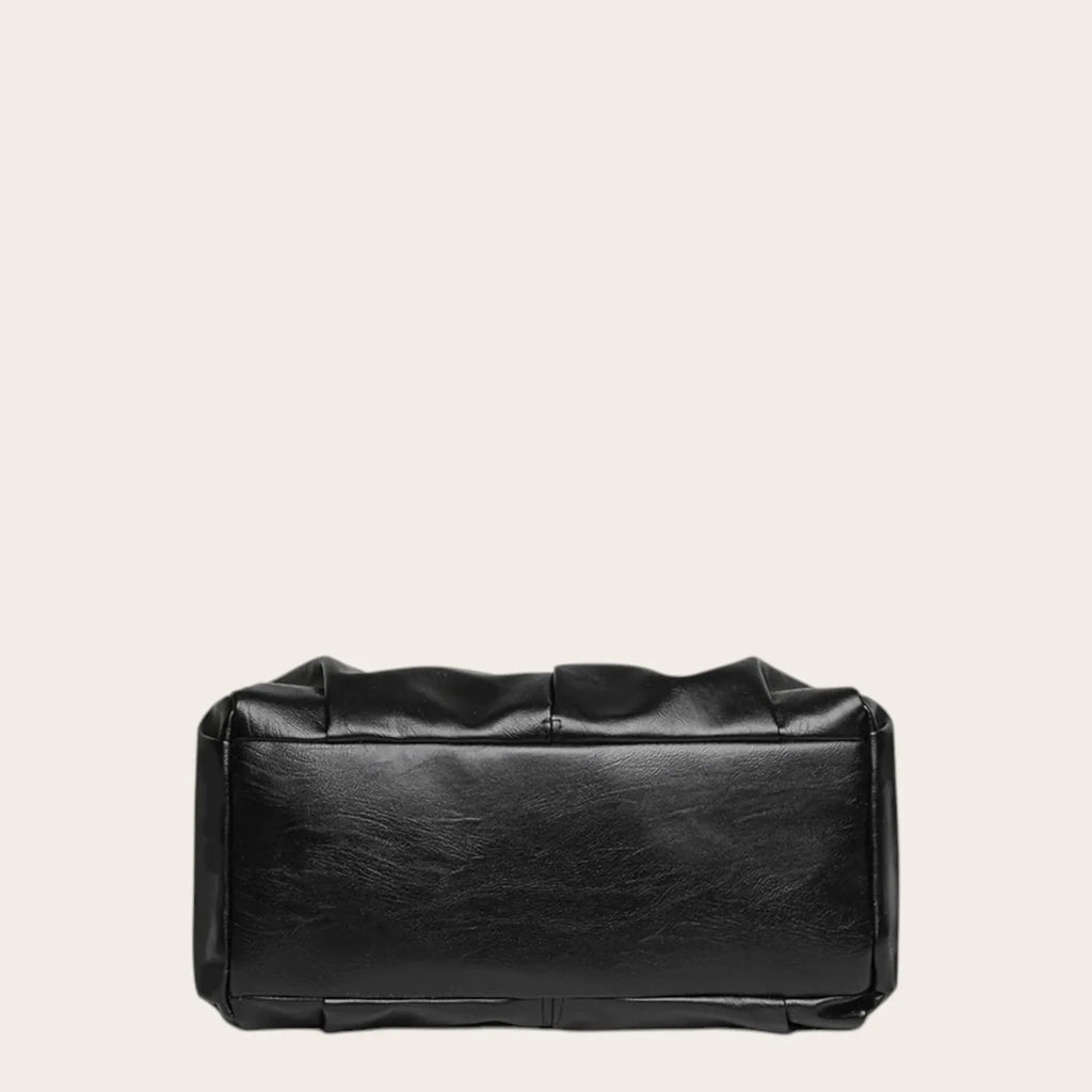 Sac hobo sofa cuir souple Noir