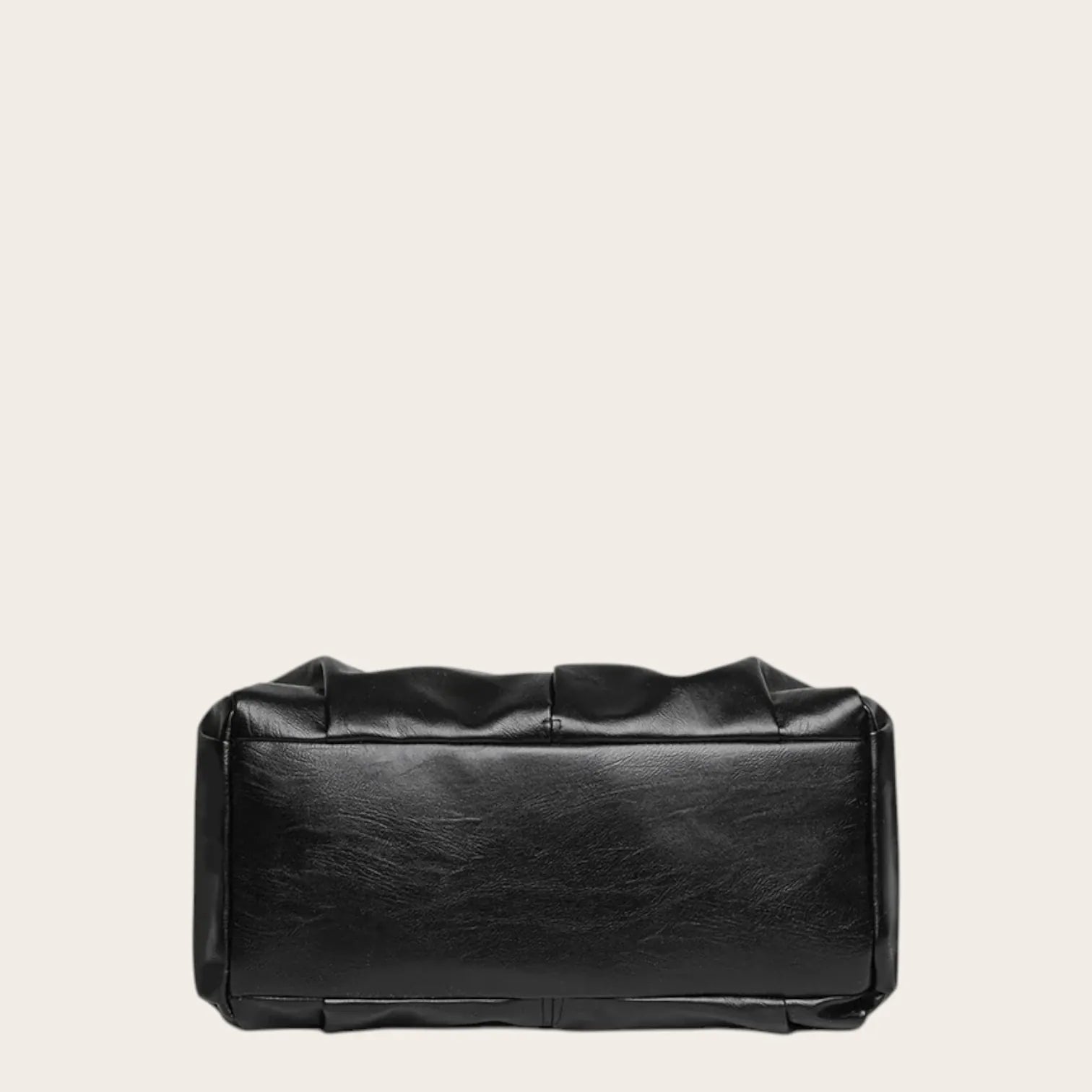 Sac hobo sofa cuir souple Noir