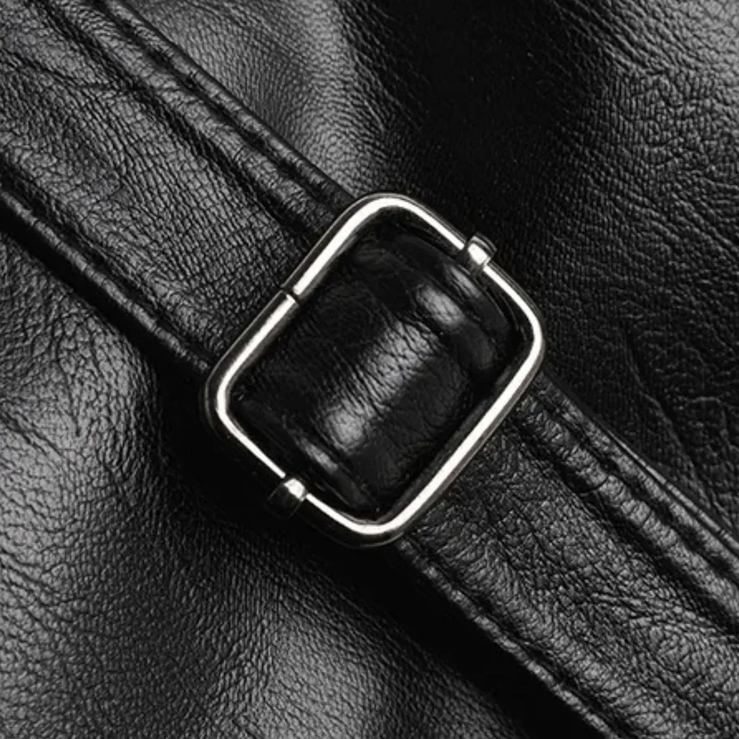 Sac hobo sofa cuir souple Noir