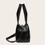 Sac hobo sofa cuir souple Noir