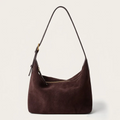 Sac hobo suédine minimaliste Café
