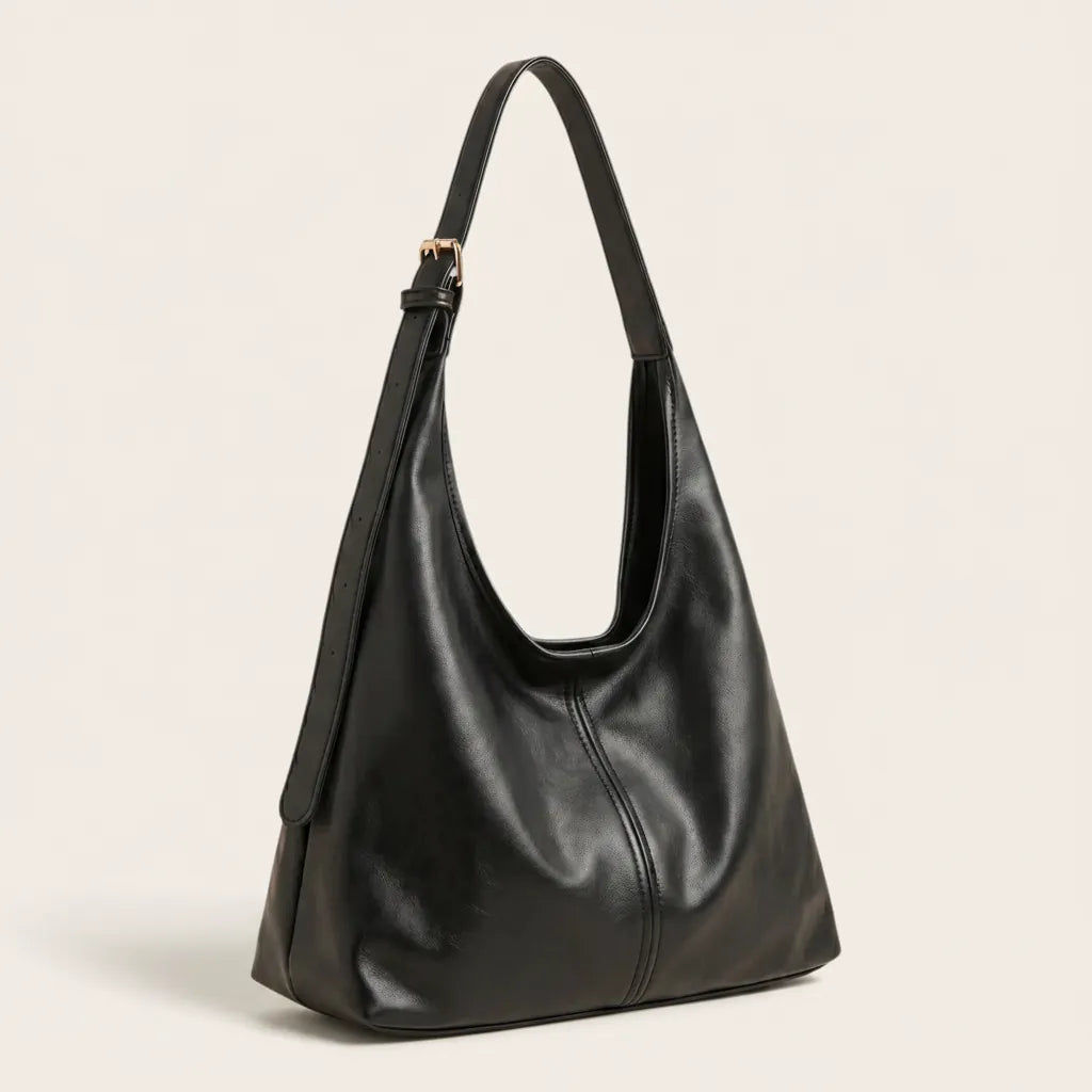 Sac hobo triangulaire cuir vegan