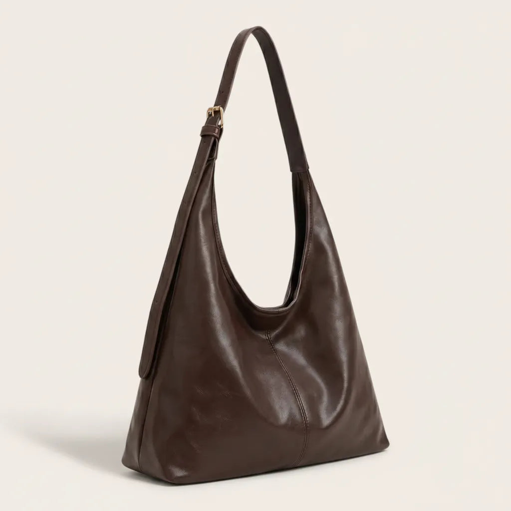 Sac hobo triangulaire cuir vegan