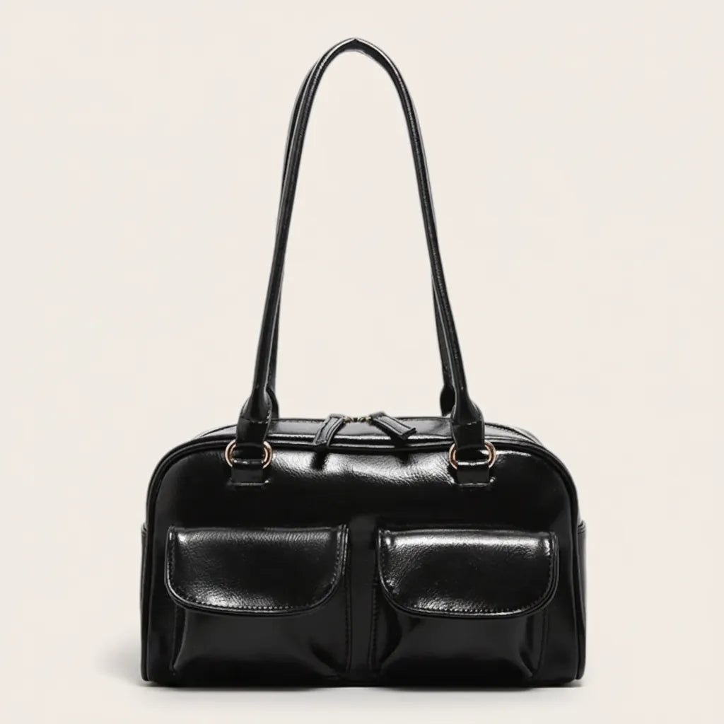Sac porté épaule vintage similicuir vieilli
