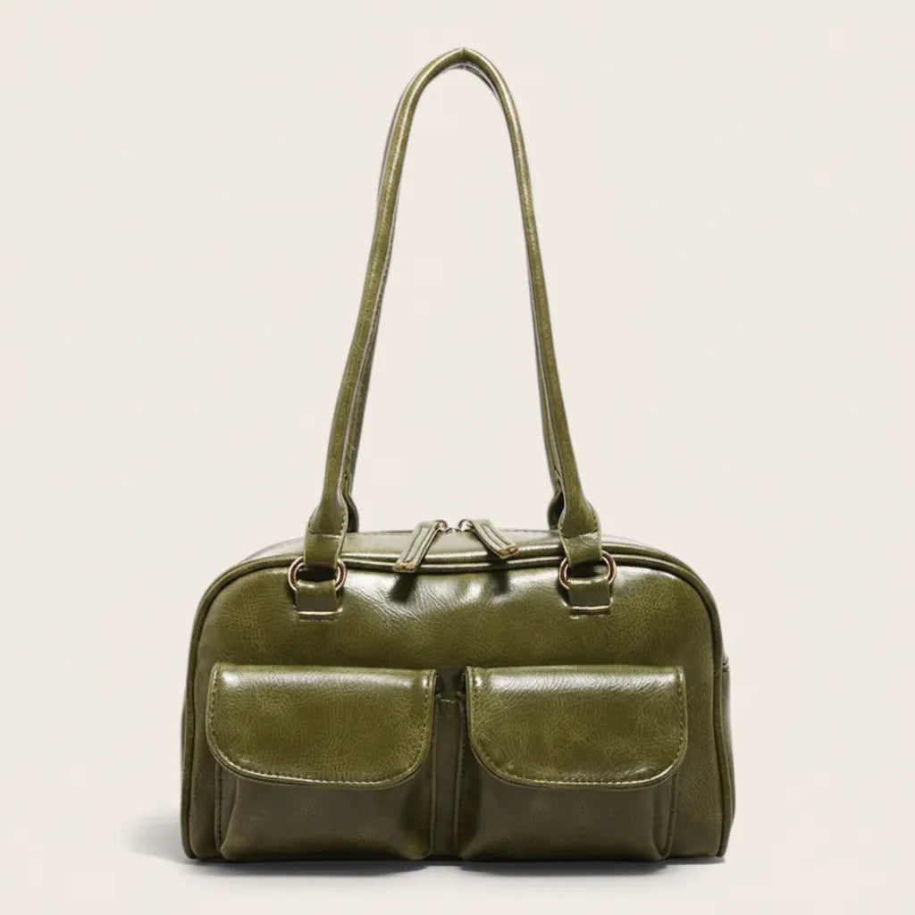 Sac porté épaule vintage similicuir vieilli
