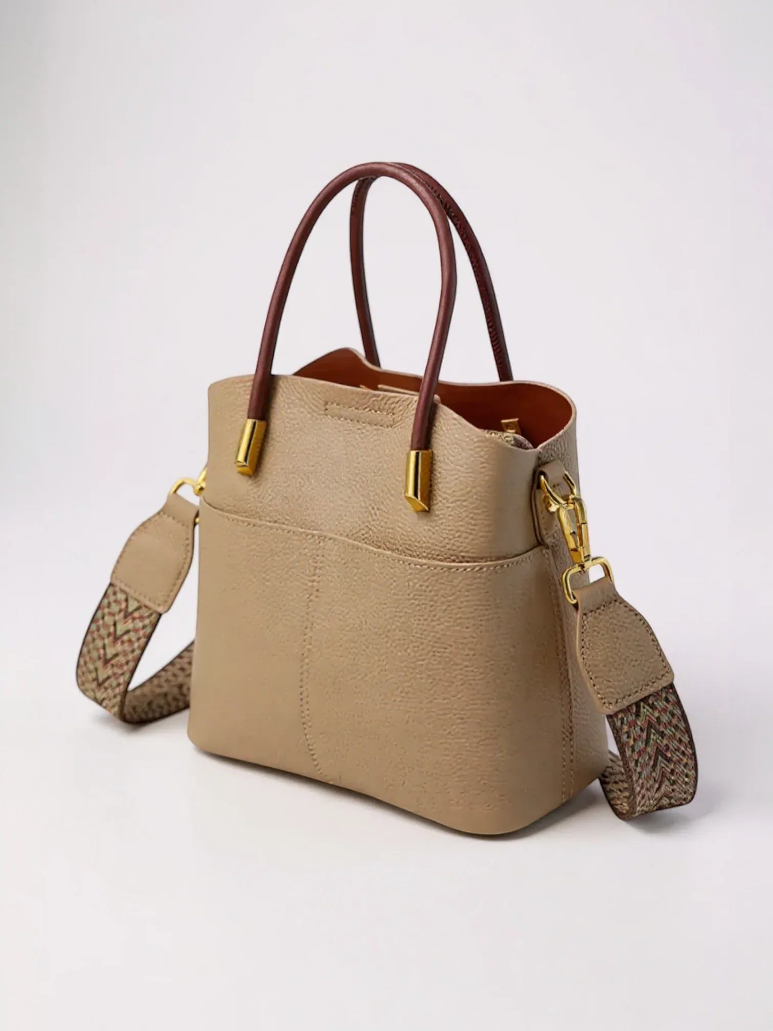 Sac seau anse large Khaki