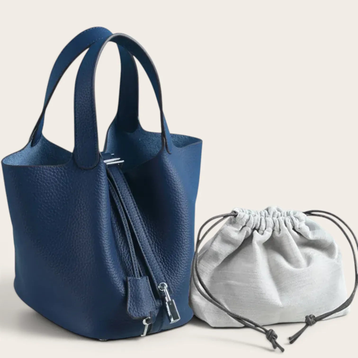 Sac seau bleu marine