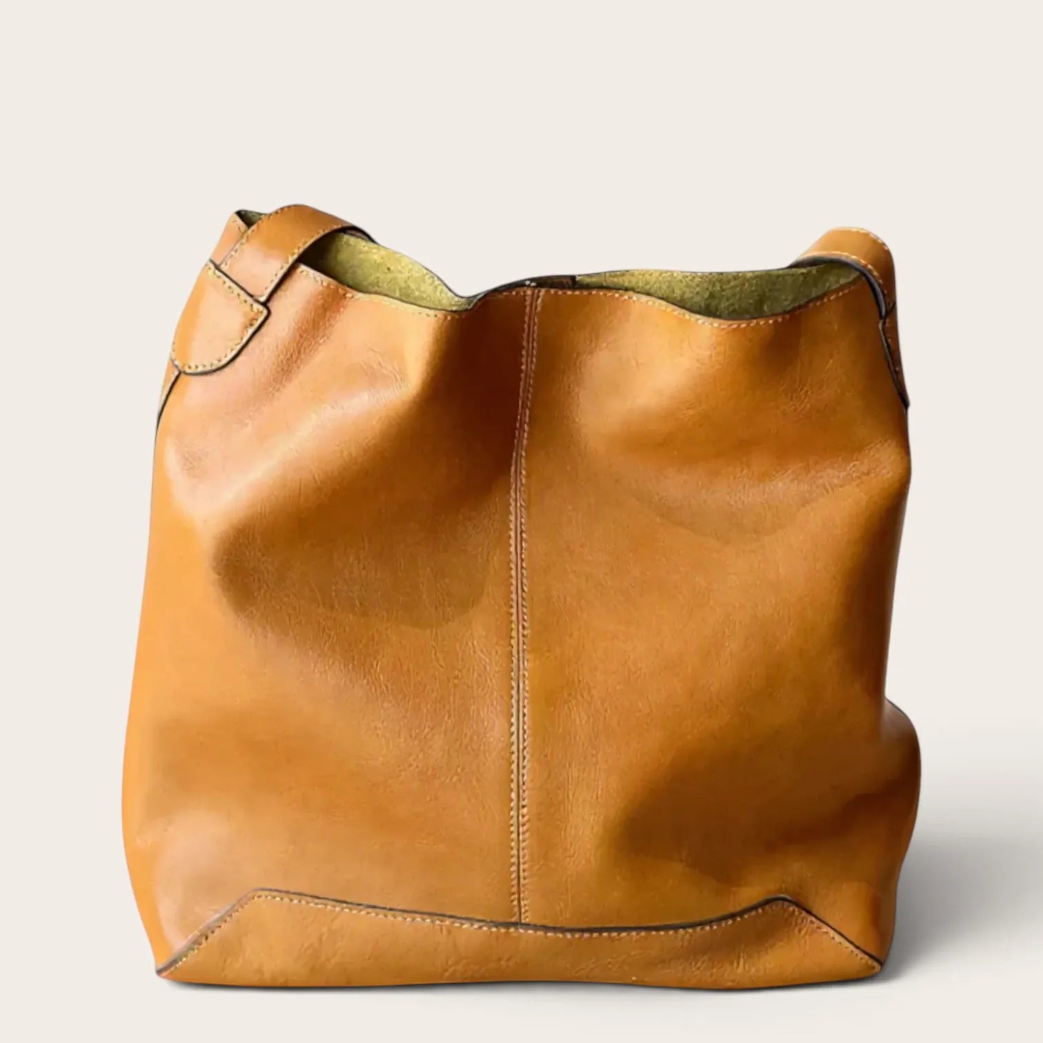 Sac seau campagne cuir