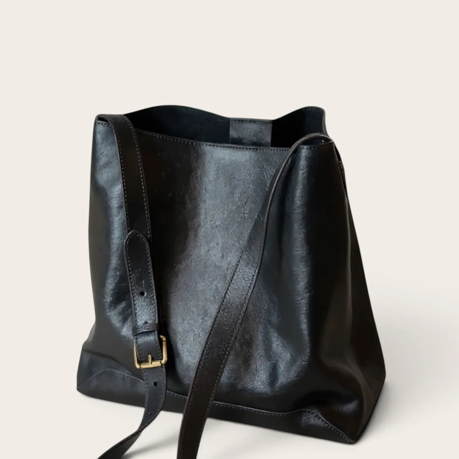 Sac seau campagne cuir