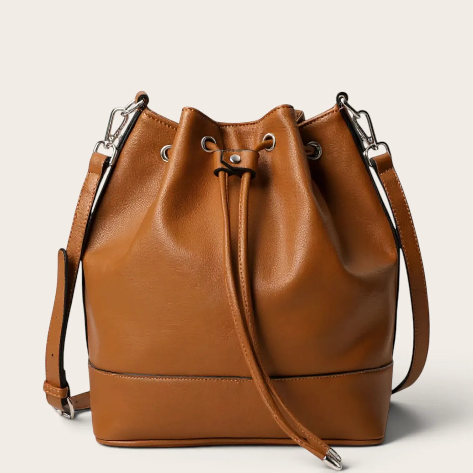 Sac seau cordon similicuir
