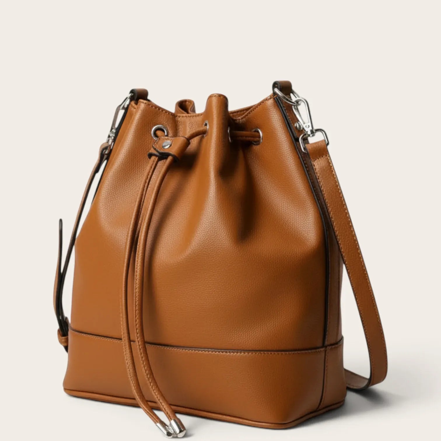 Sac seau cordon similicuir